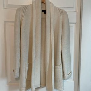 Shawl collar, open cardigan with pockets